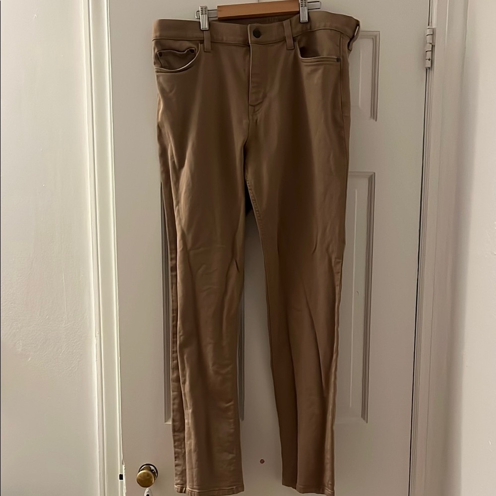 Tan Slim Fit Pants
